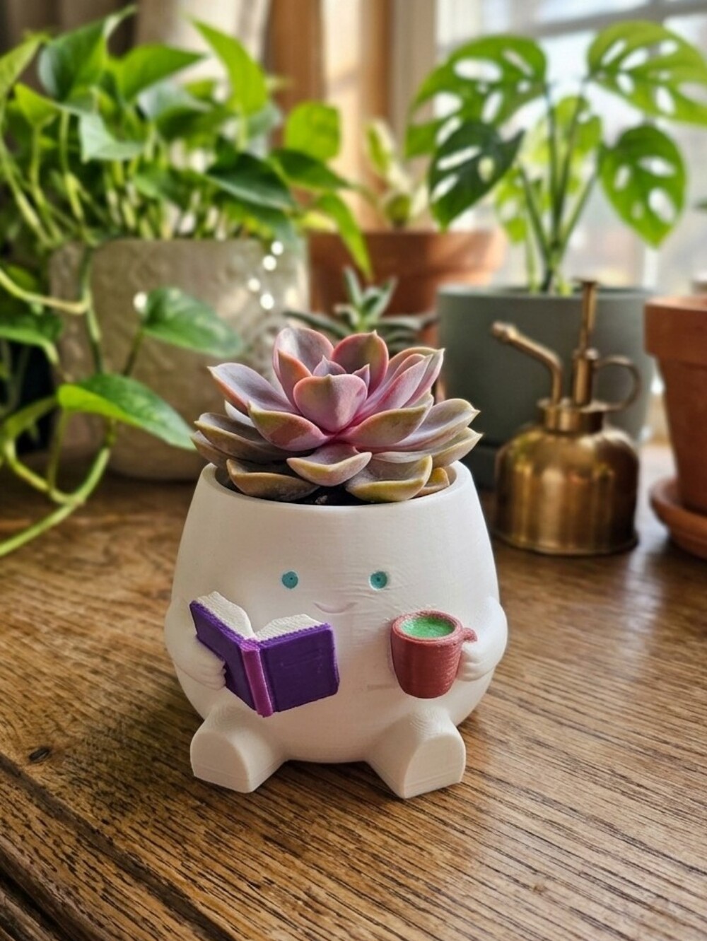 3d Printed Succulent Holder (Flower Not Included )